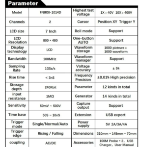 OSCILOSCOPIO FNIRSI 1014D image 0