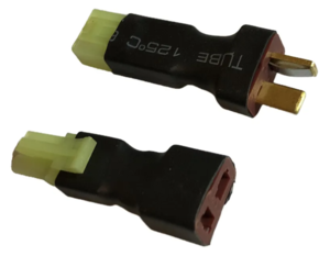 PAR ADAPTADOR MINI TAMIYA PARA T DEANS MACHO E FEMEA