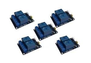 RELE 2 CANAIS 5V 10A COM OPTOACOPLADOR image 1