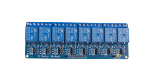 RELE 8 CANAIS 12V 10A COM OPTOACOPLADOR image 0