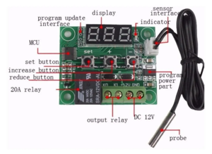 Termostato Digital W1209 12v Chocadeira image 4