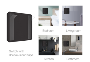 TUYA ZIGBEE INTERRUPTOR 4 BOTÃO CINZA image 1